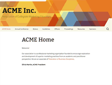 Tablet Screenshot of acme-fbd.org